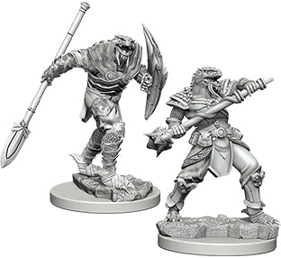 Dungeons & Dragons - Miniatures - W05 Dragonborn Male Fighter with Spear