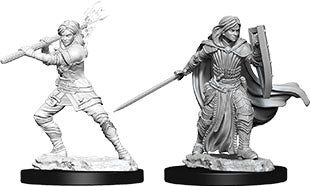 Dungeons & Dragons - Miniatures - W10 Female Human Paladin