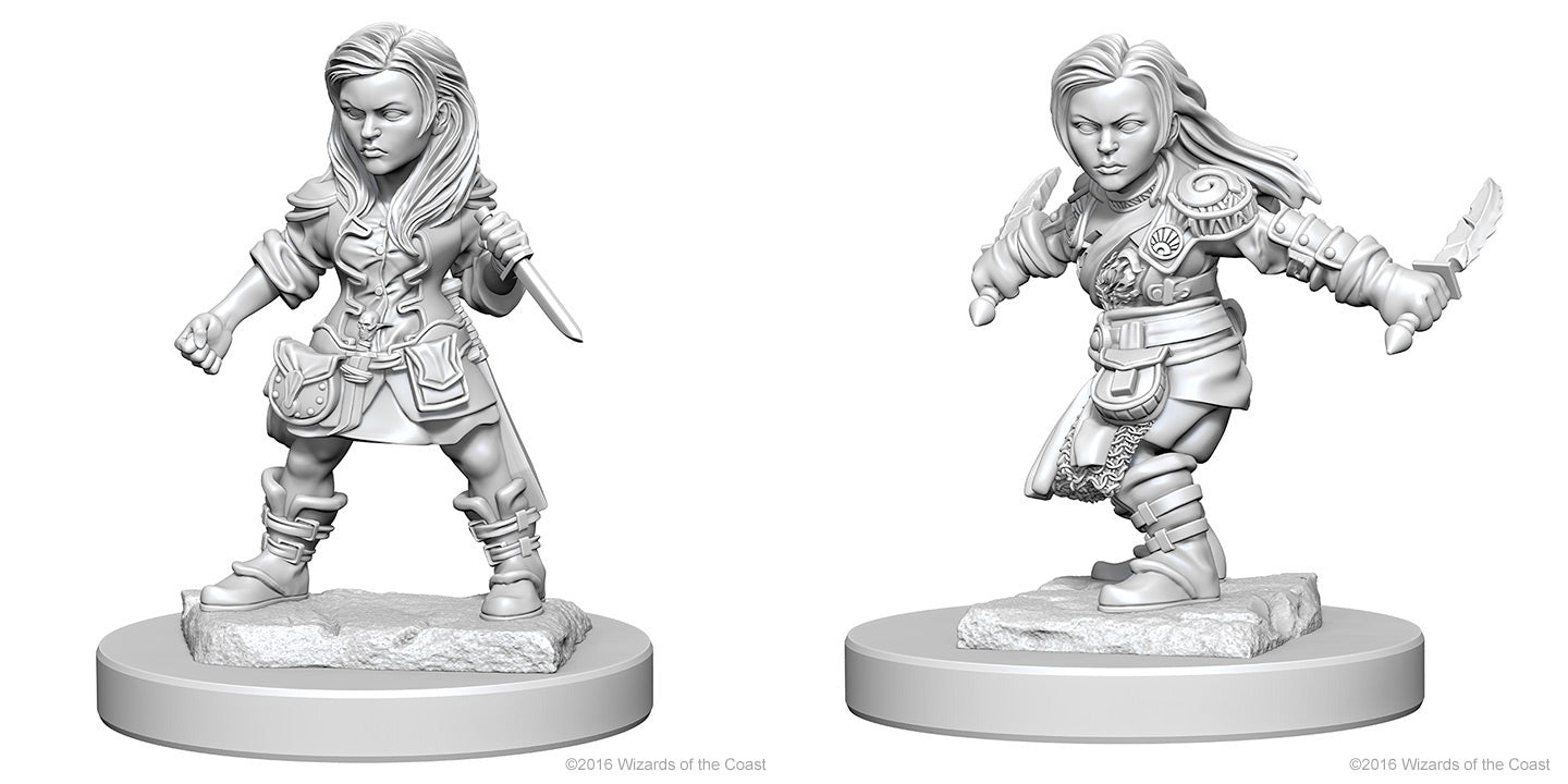 Dungeons & Dragons - Miniatures - W01 Halfling Female Rogue