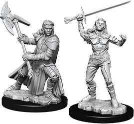Dungeons & Dragons - Miniatures - W07 Half-Orc Female Fighter