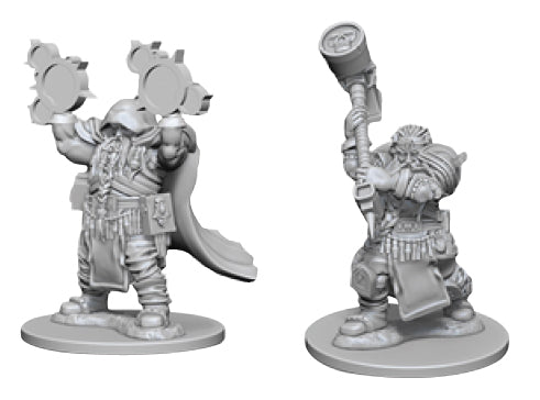 Dungeons & Dragons - Miniatures - W02 Dwarf Male Cleric