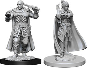Dungeons & Dragons - Miniatures - W08 Human Ranger & Moon Elf Sorcerer