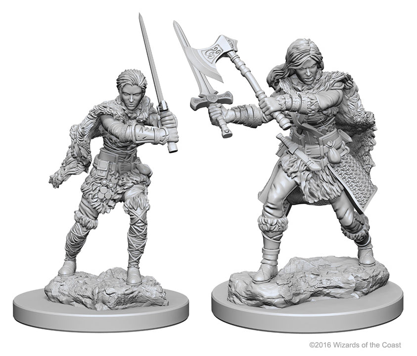 Dungeons & Dragons - Miniatures - W01 Human Female Barbarian