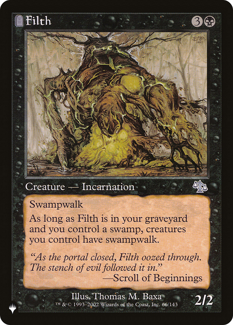 Filth (LIST-066/143) - The List: (tombstone)