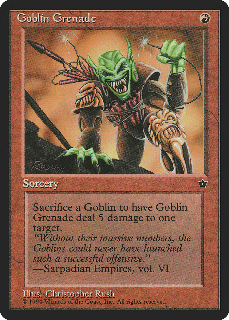 Goblin Grenade (Rush) (FEM-56) - Fallen Empires