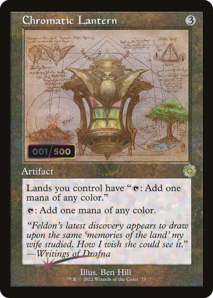 Chromatic Lantern (Schematic) (Serial Numbered) (BRR-73Z) - The Brothers' War Retro Artifacts Foil