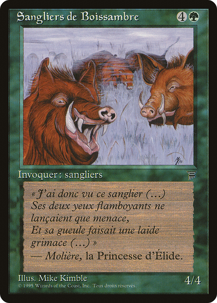 Durkwood Boars (French) - "Sangliers de Boissambre" (REN-131) - Renaissance