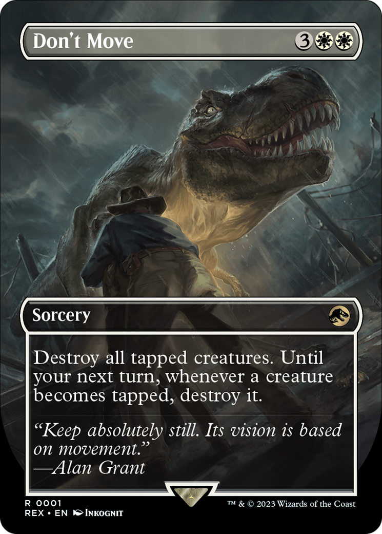Don't Move (Borderless) (REX-001) - Jurassic World Collection (Borderless)