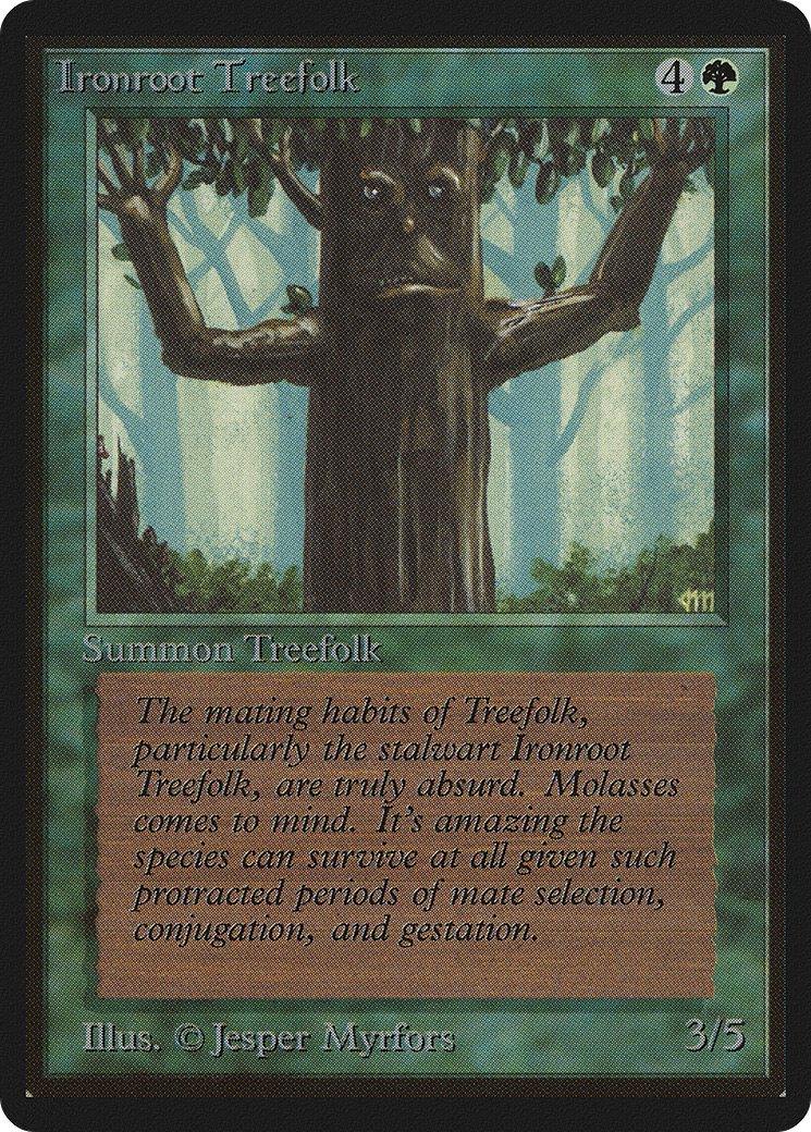 Ironroot Treefolk (LEB-204) - Limited Edition Beta