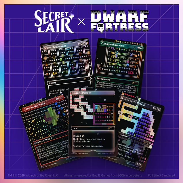 Magic the Gathering - Secret Lair x Dwarf Fortress - Create New World - Traditional Foil