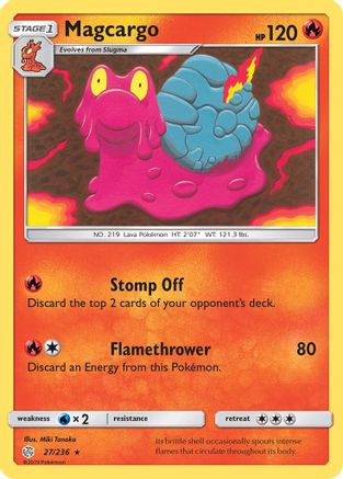 Magcargo 027  SM  Cosmic Eclipse - Rare