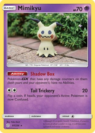 Mimikyu (97) 097/236  - Reverse Holofoil SM  Cosmic Eclipse - Rare