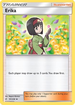 Erika 191/236  - Reverse Holofoil SM  Cosmic Eclipse - Uncommon