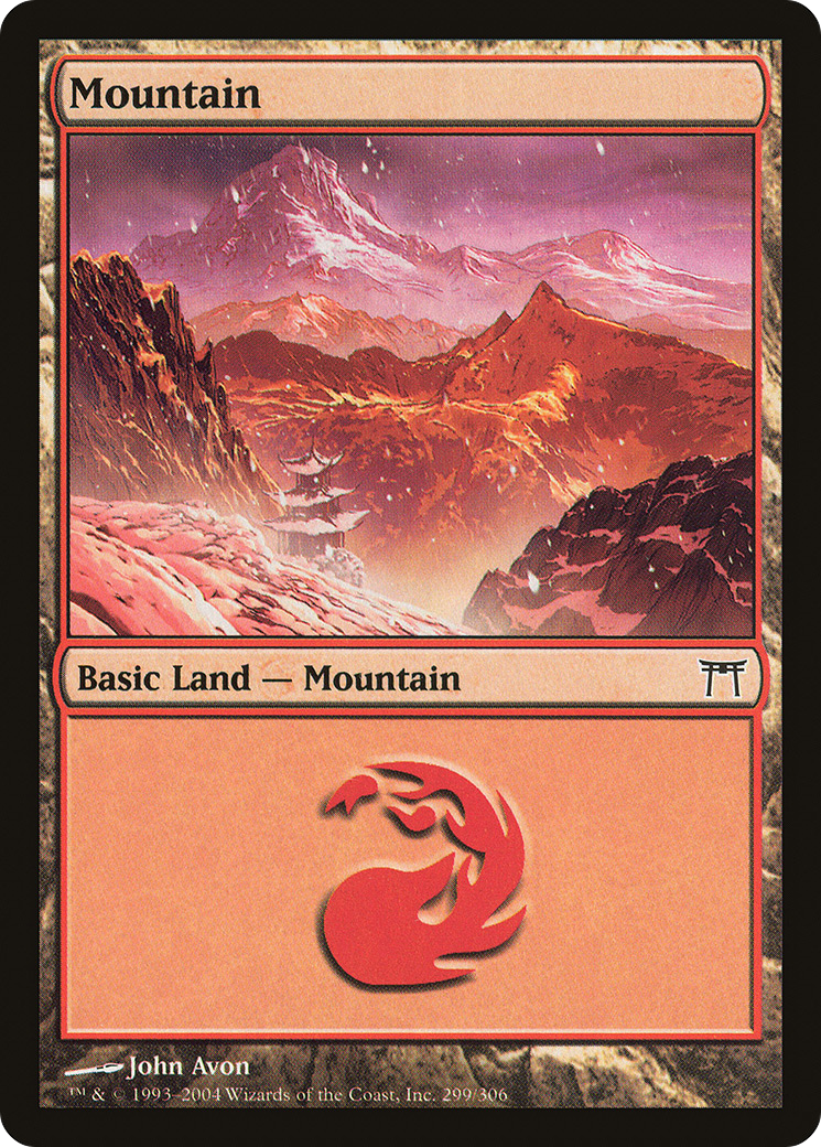 Mountain (299) (CHK-299) - Champions of Kamigawa