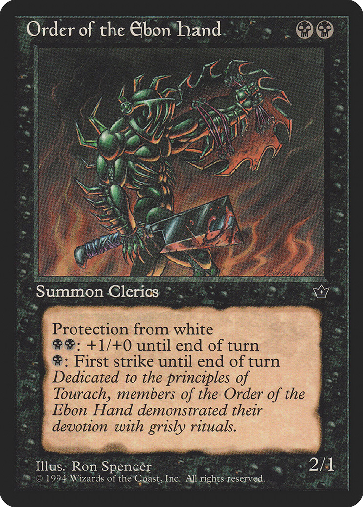 Order of the Ebon Hand (Spencer) (FEM-42) - Fallen Empires