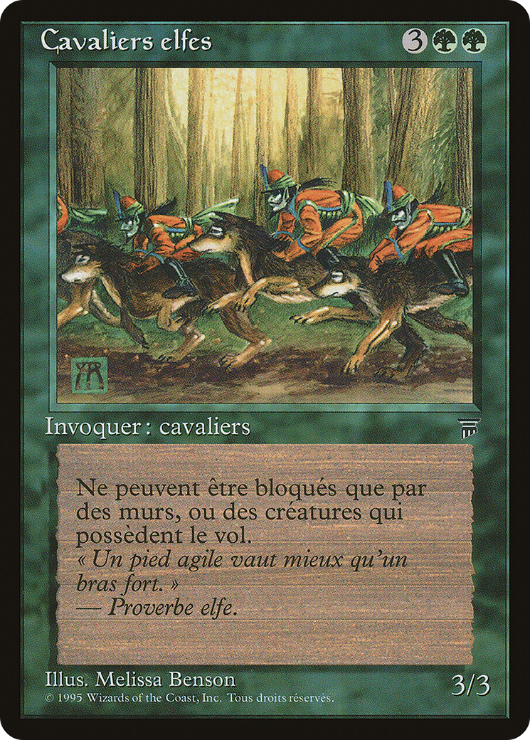 Elven Riders (French) - "Cavaliers elfes" (REN-133) - Renaissance