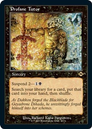 Profane Tutor (Retro Frame) (MH2-401) - Modern Horizons 2 Etched Foil
