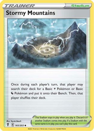 Stormy Mountains 161/203 - SWSH07 Evolving Skies - Uncommon