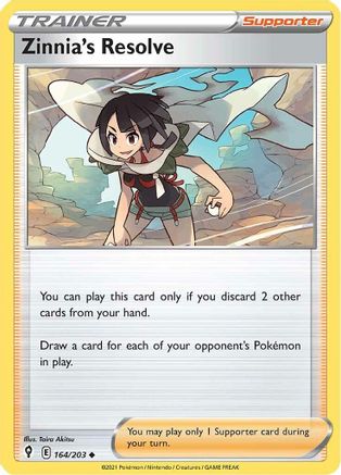 Zinnia's Resolve 164/203 - SWSH07 Evolving Skies - Uncommon
