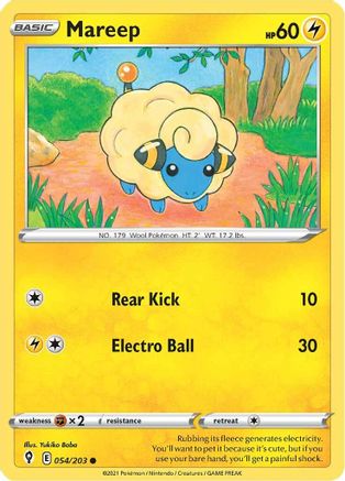Mareep 054/203 - SWSH07 Evolving Skies - Common
