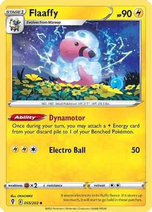 Flaaffy 055/203 - SWSH07 Evolving Skies - Uncommon