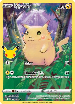 Pikachu 005/25 - Holofoil Celebrations - Holo Rare