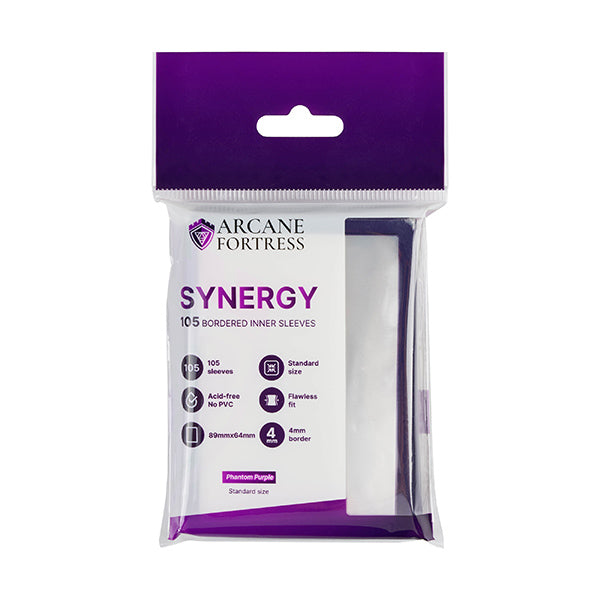Standard - Phantom Purple - Synergy Bordered Inner Sleeves (105ct)
