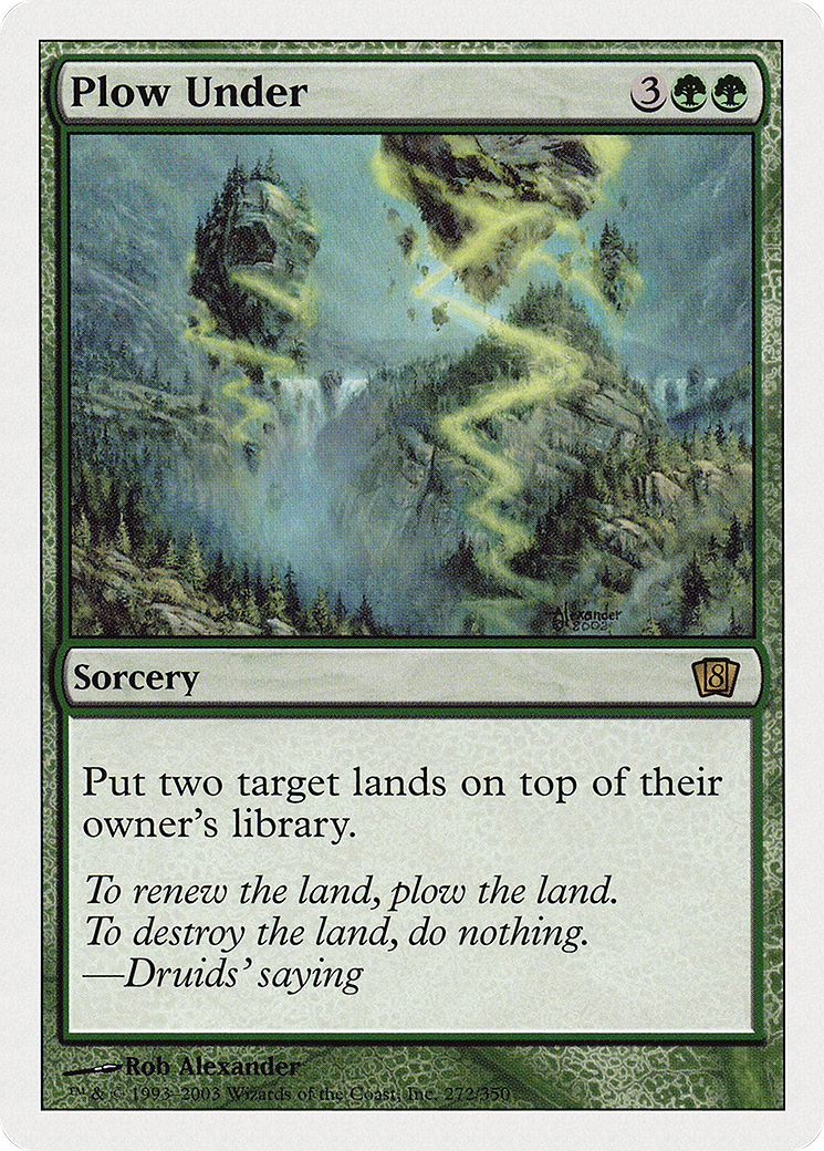 Plow Under (8ED-272) - 8th Edition Foil