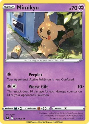 Mimikyu 080/196  SWSH11 Lost Origin - Rare