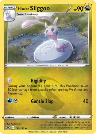 Hisuian Sliggoo 133/196  - Reverse Holofoil SWSH11 Lost Origin - Uncommon