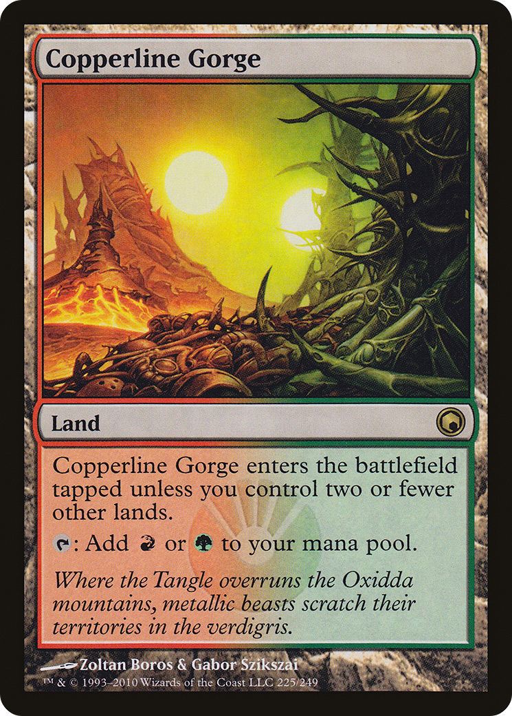 Copperline Gorge (SOM-225) - Scars of Mirrodin Foil