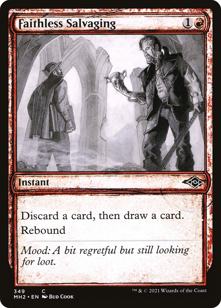 Faithless Salvaging (Showcase) (MH2-349) - Modern Horizons 2: (Showcase) Foil