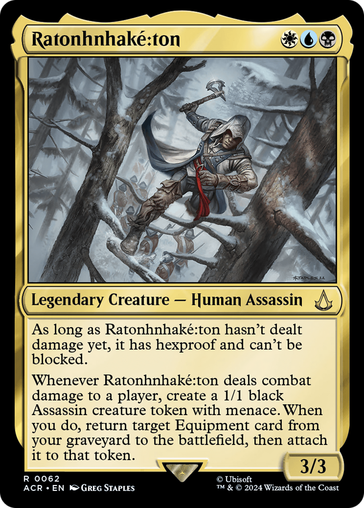 Ratonhnhake:ton (ACR-062) - Assassin's Creed Foil