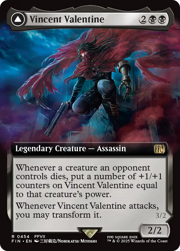 Vincent Valentine (Extended Art) (FIN-454) - FINAL FANTASY: (Extended Art) Foil