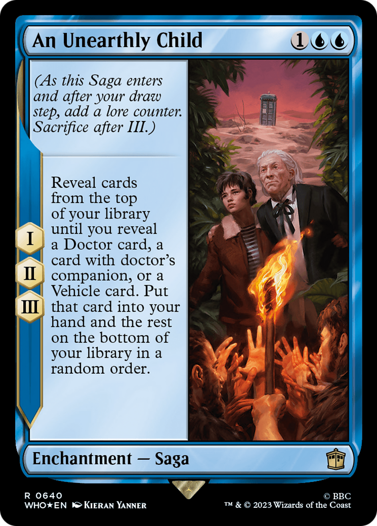 An Unearthly Child (Surge Foil) (WHO-640) - Doctor Who Foil