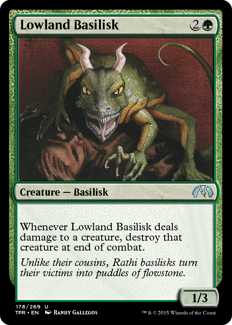 Lowland Basilisk (TPR-178) - Tempest Remastered Foil