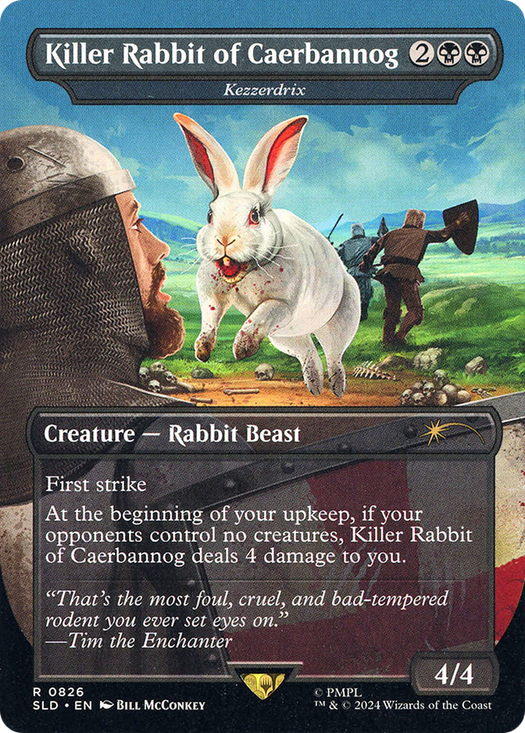 Killer Rabbit of Caerbannog - Kezzerdrix (SLD-826) - Secret Lair Drop (Borderless)