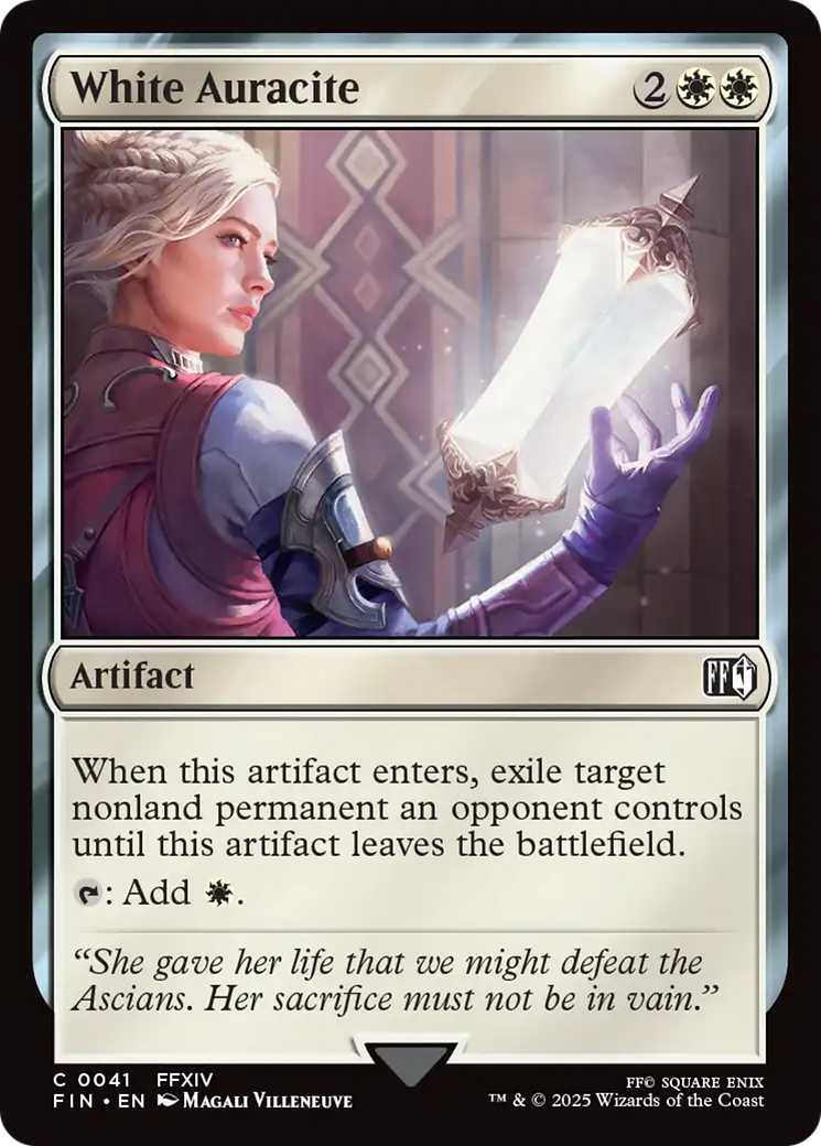 White Auracite (FIN-041) - FINAL FANTASY Foil
