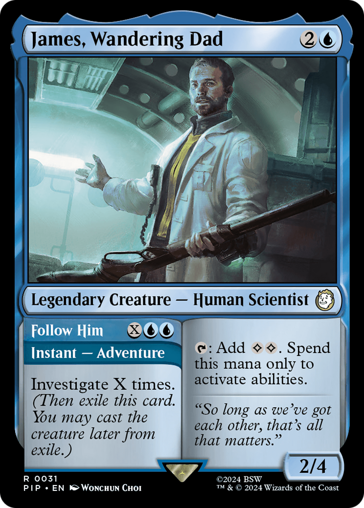 James, Wandering Dad (PIP-031) - Fallout Foil