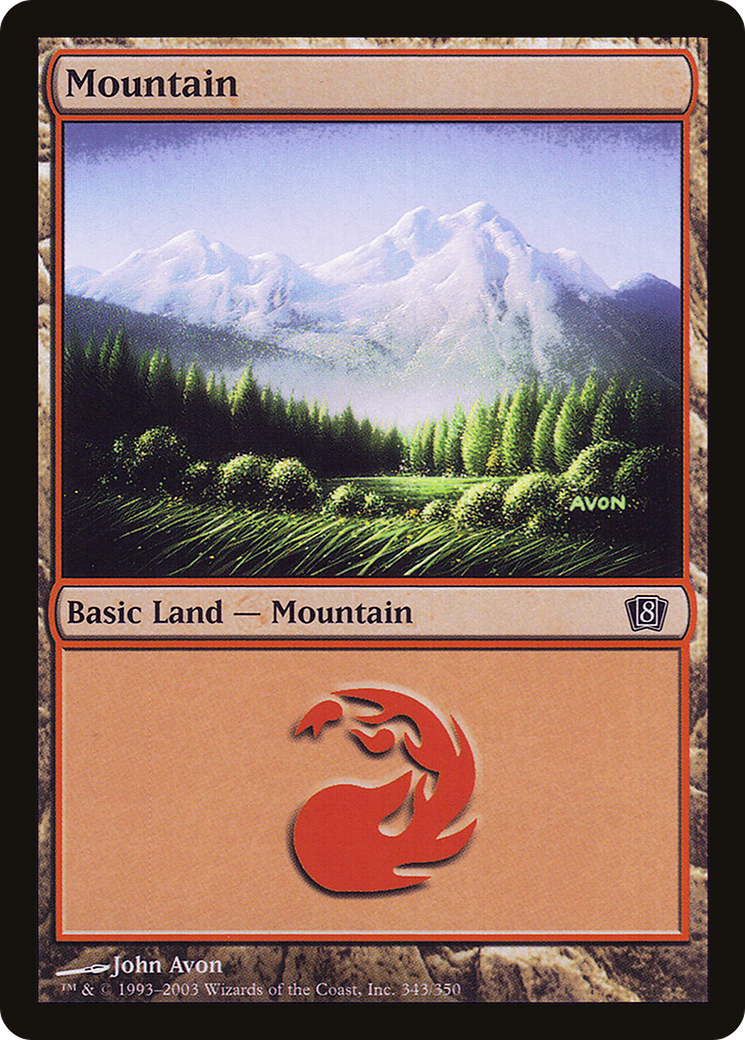 Mountain (343) (8ED-343) - 8th Edition