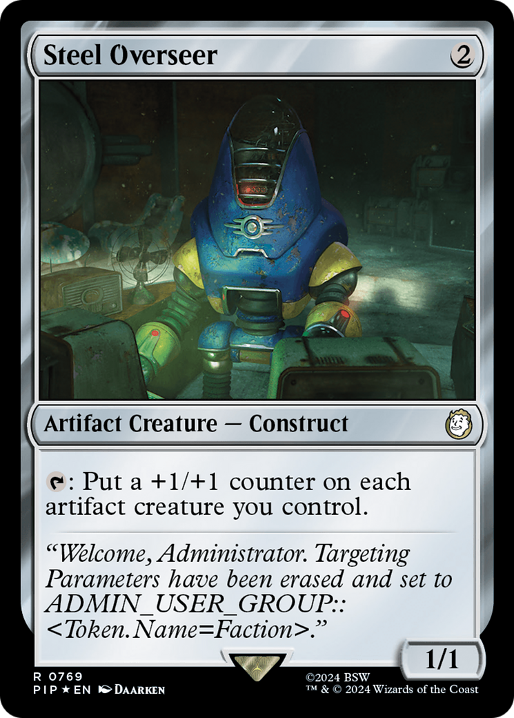 Steel Overseer (Surge Foil) (PIP-769) - Fallout Foil