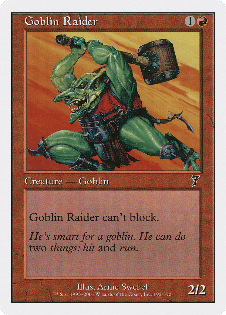 Goblin Raider (7ED-192) - 7th Edition
