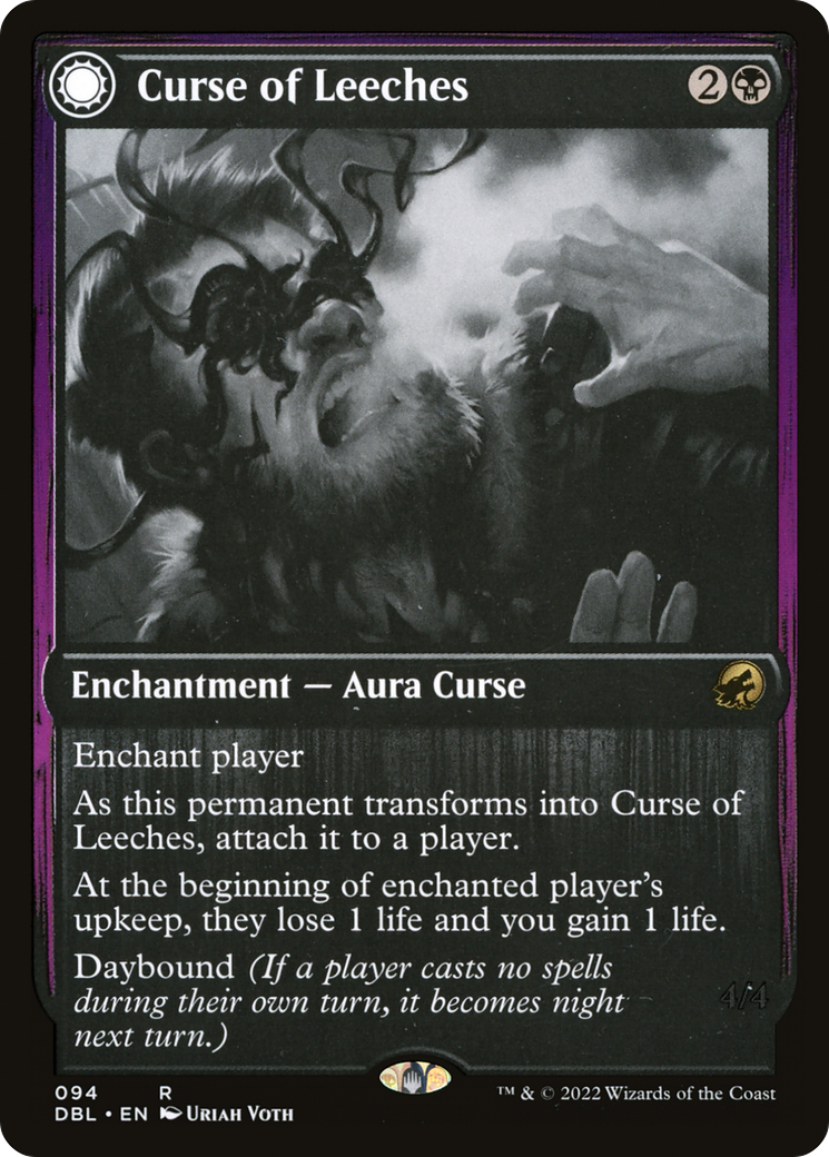 Curse of Leeches (DBL-094) - Innistrad: Double Feature: (Double Faced Transform)