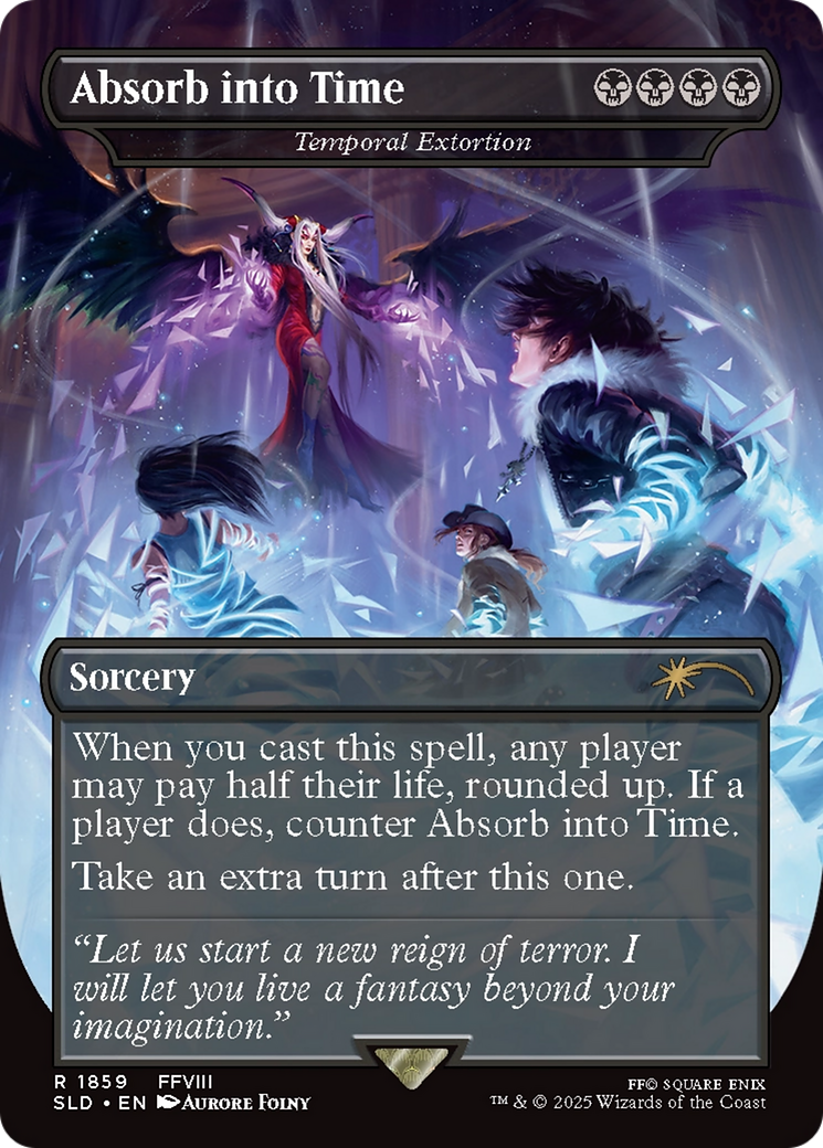 Absorb into Time (SLD-1859) - Secret Lair Drop / Temporal Extortion (Borderless)