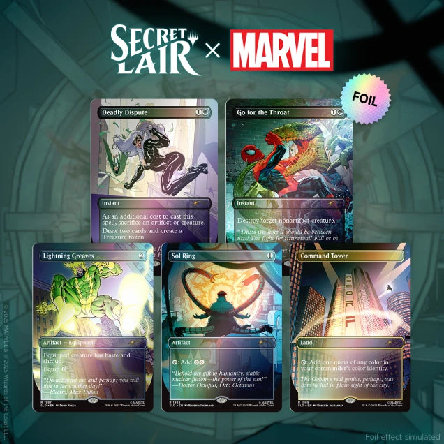 Magic the Gathering - Secret Lair x Marvel - Spider-Man: Villainous Plots - Rainbow Foil