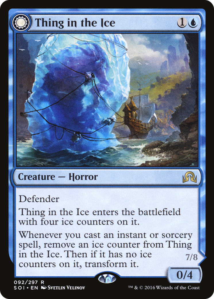 Thing in the Ice (SOI-092) - Shadows over Innistrad: (Double Faced Transform)