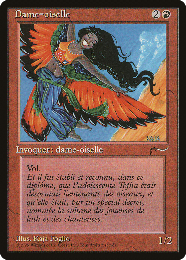 Bird Maiden (French) - "Dame-oiselle" (REN-074) - Renaissance