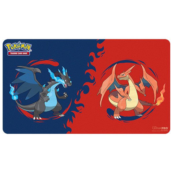 Mega Charizard X and Mega Charizard Y - Pokemon Playmat