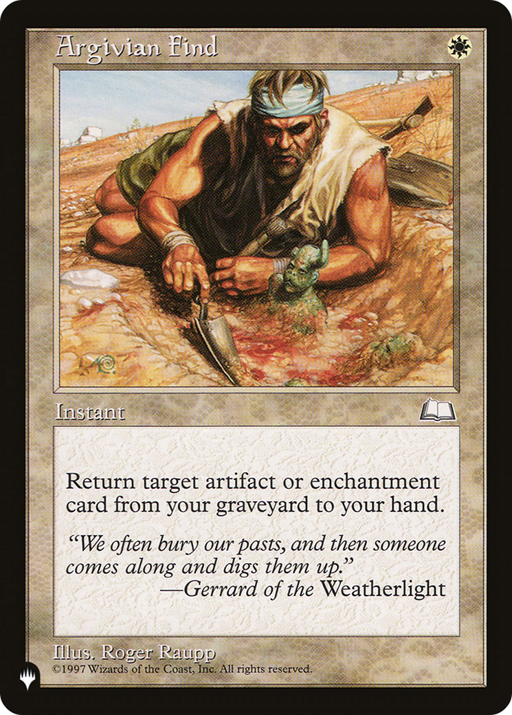 Argivian Find (LIST-6) - The List