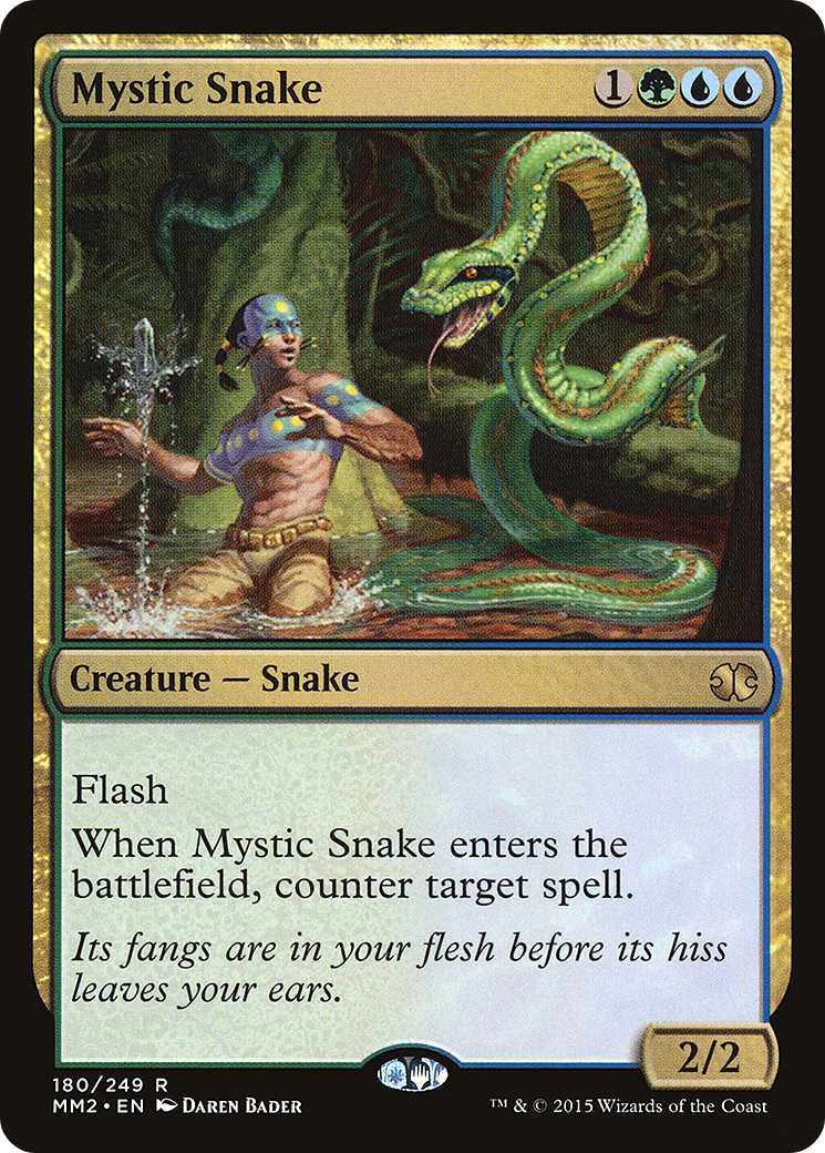 Mystic Snake (MM2-180) - Modern Masters 2015 Foil